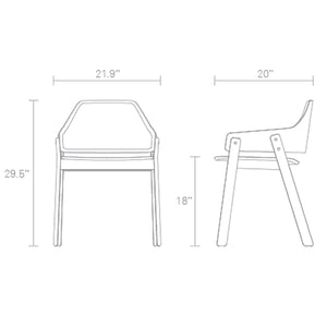 Clutch Dining Chair Side/Dining BluDot 