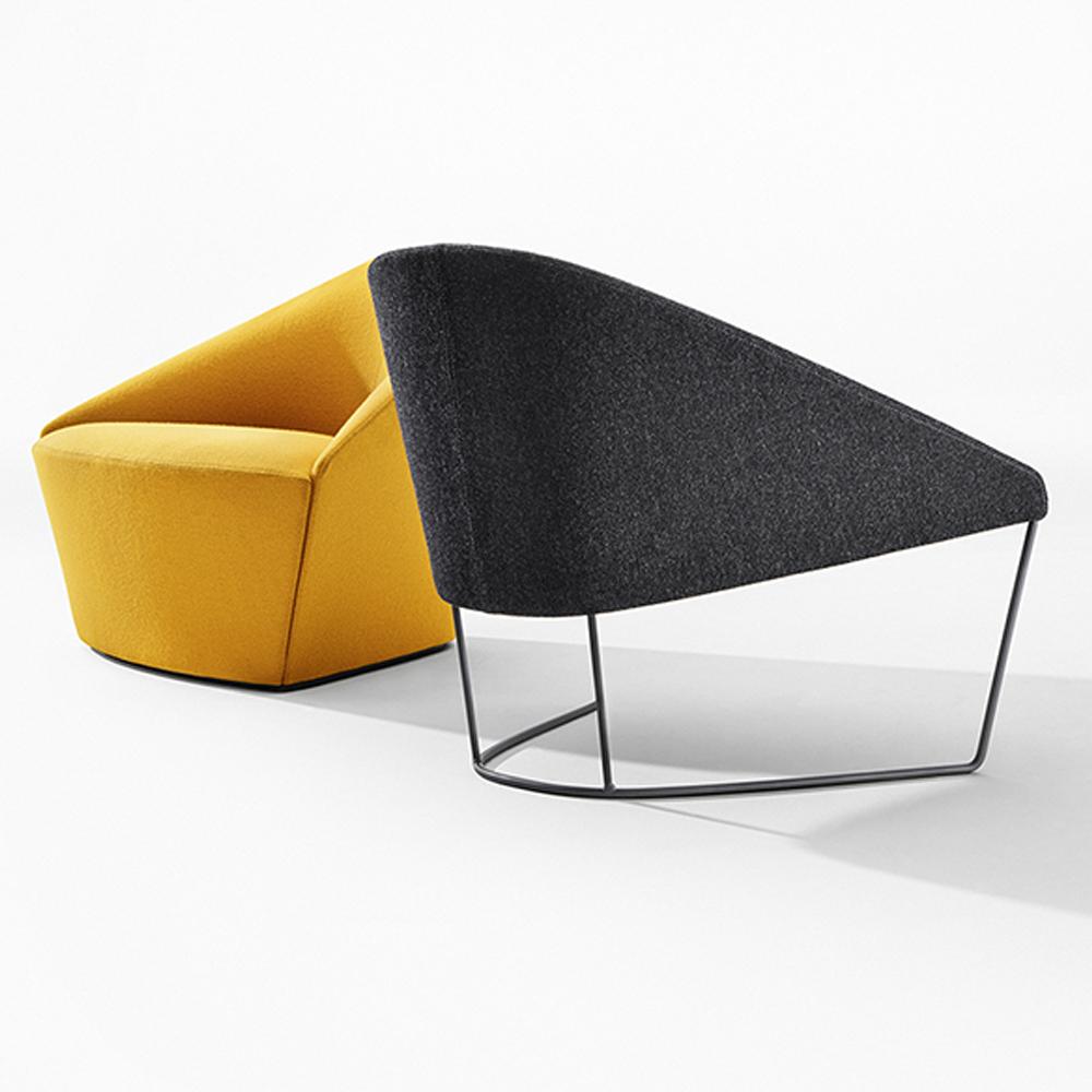 Colina Fully Upholstered Medium Lounge Chair lounge chair Arper