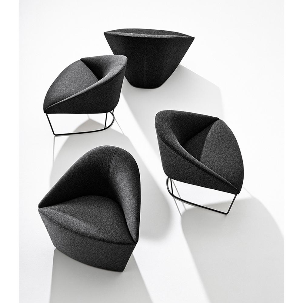 Colina Fully Upholstered Medium Lounge Chair lounge chair Arper