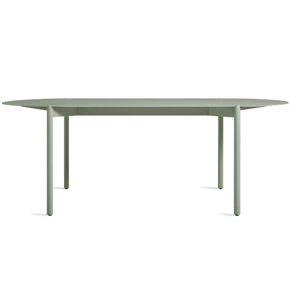 Comeuppance Capsule Shape Dining Table Dining Tables BluDot Grey Green