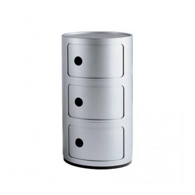 Componibili 3 Elements Accessories Kartell Silver