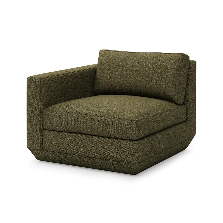 Podium Arm Left Chair Gus Modern Copenhagen Terra