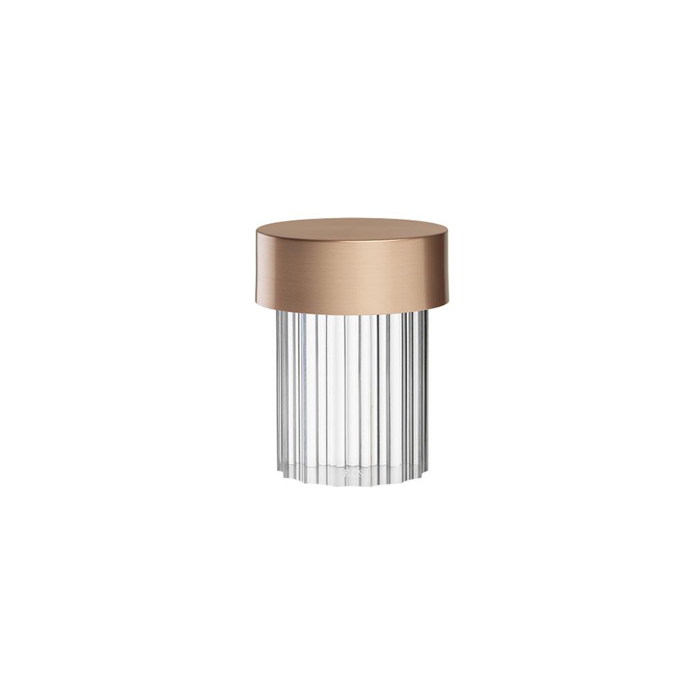 Last Order LED Table Lamp Table Lamps Flos Fluted Base Copper (Indoors only)