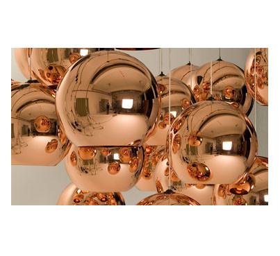 Copper Shade hanging lamps Tom Dixon