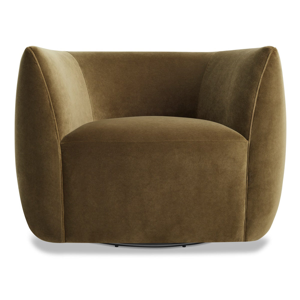 Council Swivel Lounge Chair lounge chair BluDot Moss Velvet