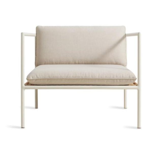 Dog Days Outdoor Lounge Chair Lounge Chair BluDot Sunbrella Linen / White