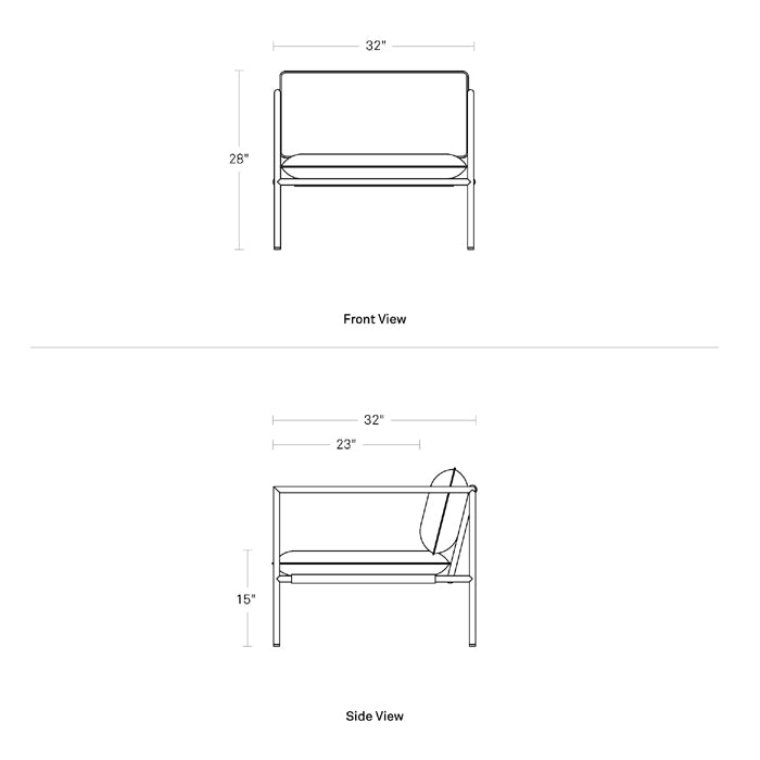 Dog Days Outdoor Lounge Chair Lounge Chair BluDot