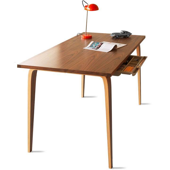 Cherner Studio Desk Desk's Cherner Chair 48 Inch W X 30 Inch H Natural Walnut