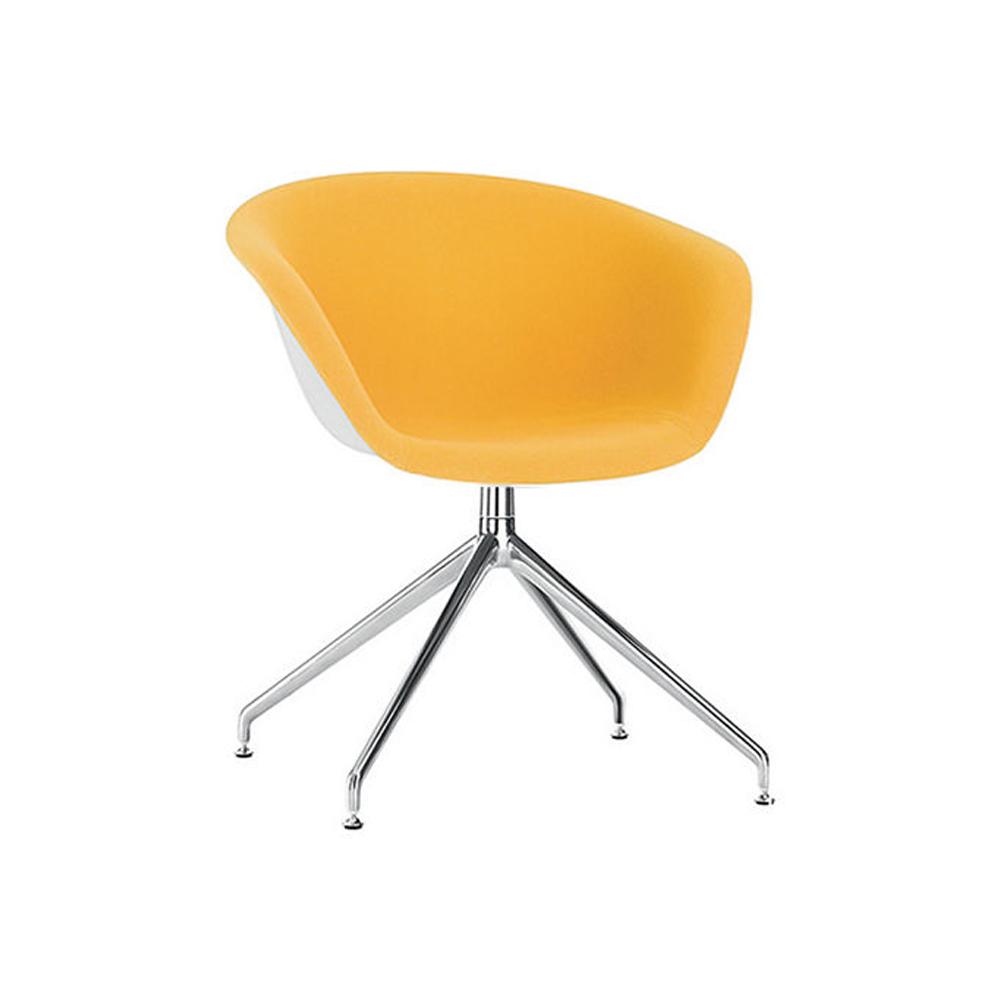 Duna 02 Trestle Base Chair With Front Upholstery Side/Dining Arper