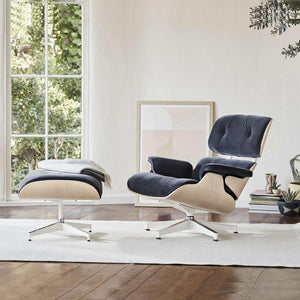 Eames Lounge Chair & Ottoman in Mohair Supreme lounge chair herman miller 