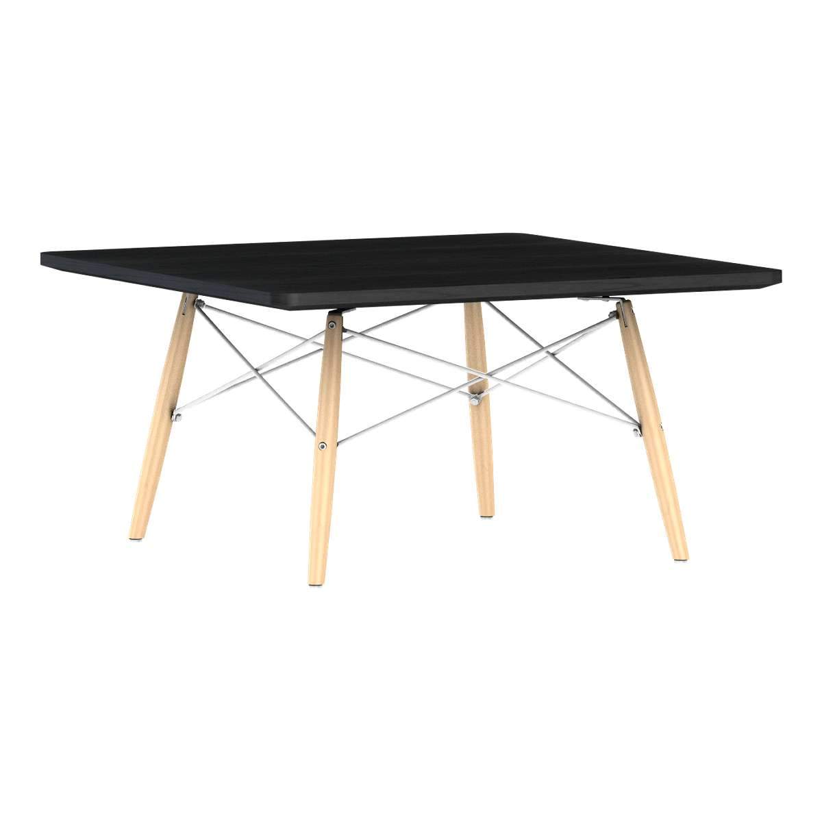 Eames Square Dowel Leg Coffee Table Coffee Tables herman miller Ebony Natural Maple White