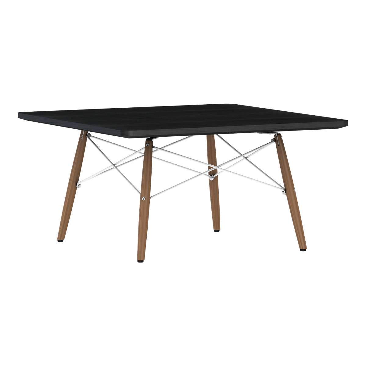 Eames Square Dowel Leg Coffee Table Coffee Tables herman miller Ebony Walnut +$30.00 White