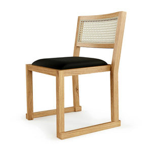 Eglinton Dining Chair Dining chairs Gus Modern White Oak/ Vinyl Noir 