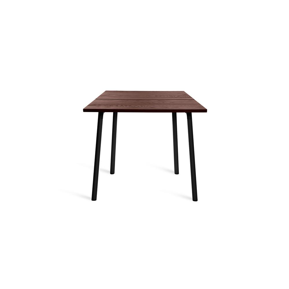Emeco Run Table 32" table Emeco Black Powder Coated Frame - walnut Top Finish