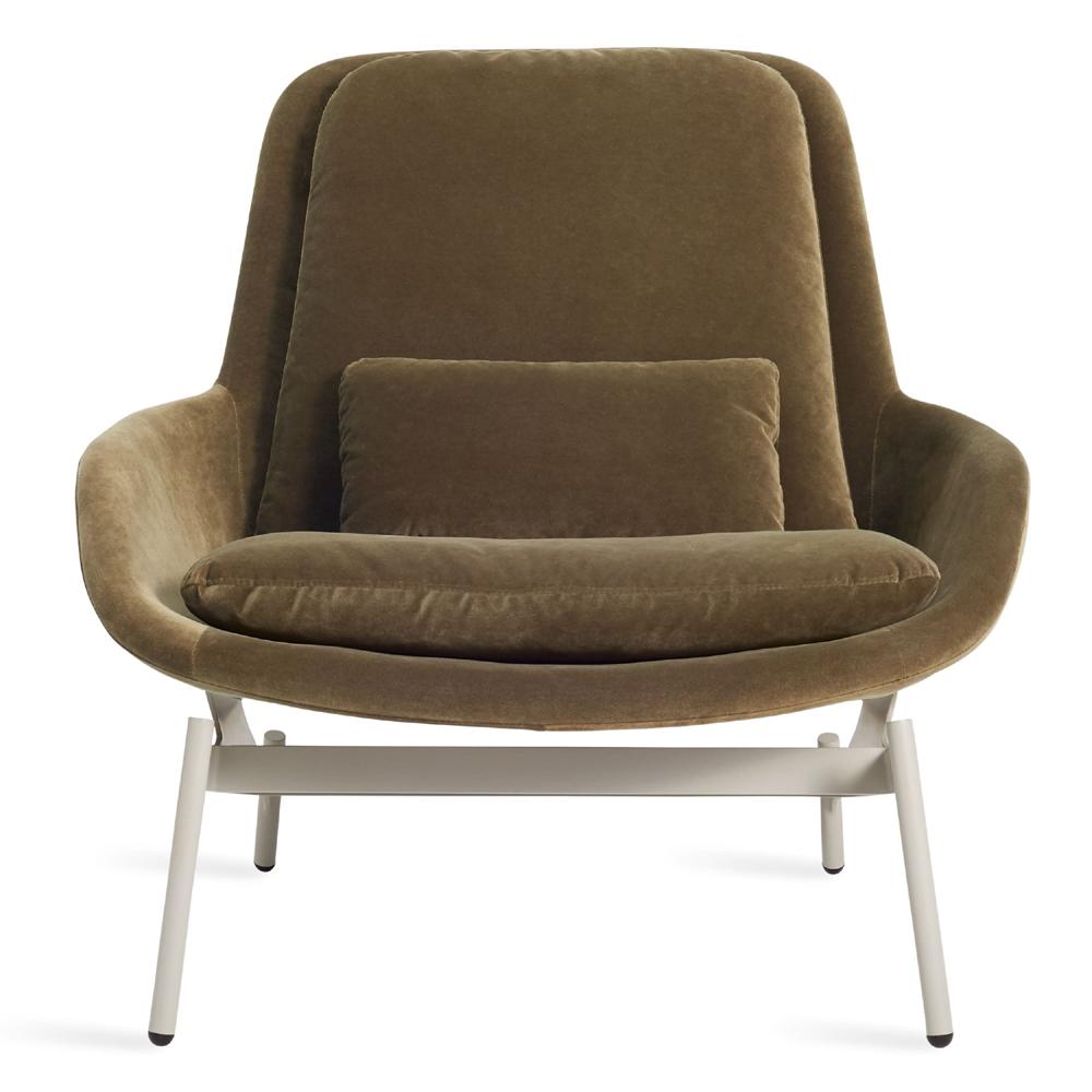 Field Lounge Chair lounge chair BluDot Moss Velvet
