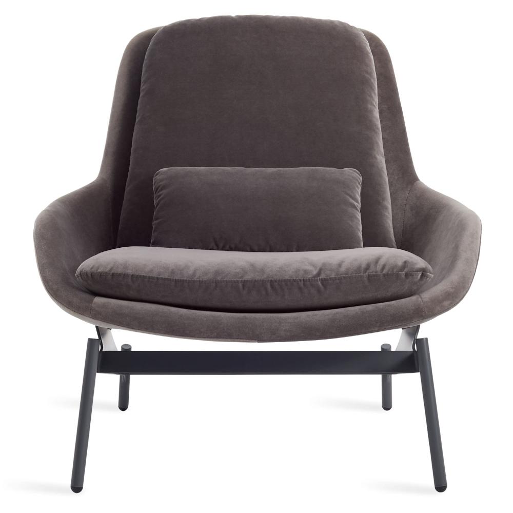 Field Lounge Chair lounge chair BluDot Storm Velvet