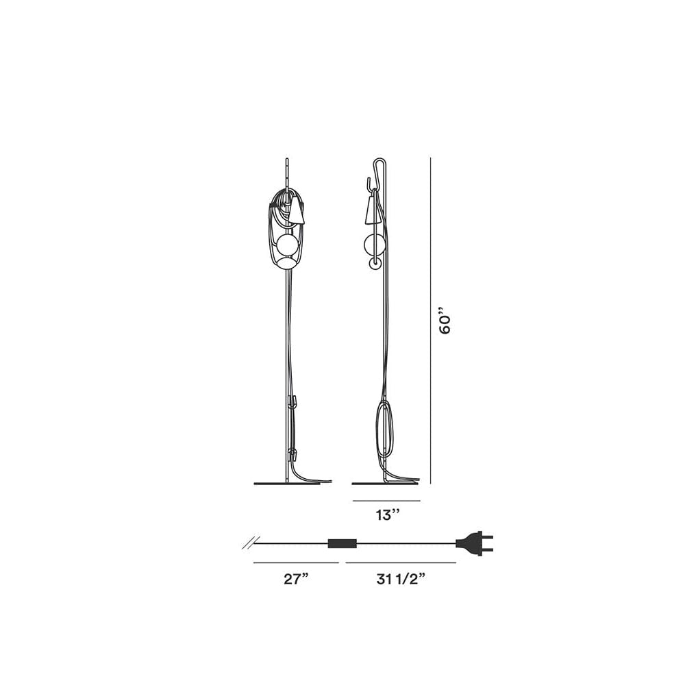 Filo Floor Lamp Floor Lamps Foscarini