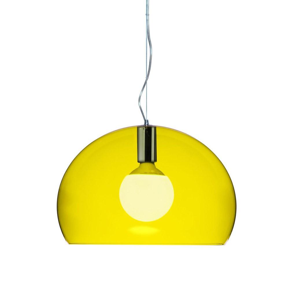 Small Fl/y Suspension Lamp suspension lamps Kartell Transparent Yellow