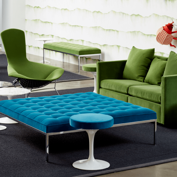 Florence Knoll Relaxed Medium Square Bench Benches Knoll