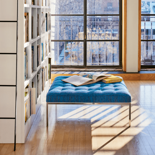 Florence Knoll Relaxed Small Square Bench Benches Knoll