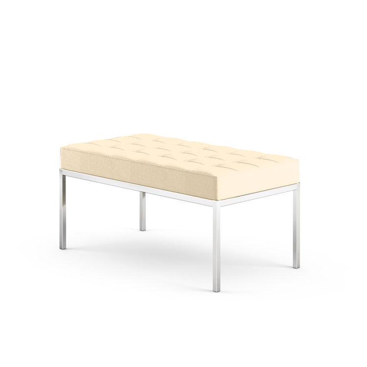 Florence Knoll 2 Seat Bench Benches Knoll Pearl Classic Boucle