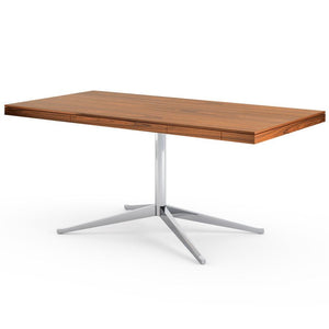 Florence Knoll Model 2485 Executive Desk Desk's Knoll Polished Chrome Teak + $2063.00 