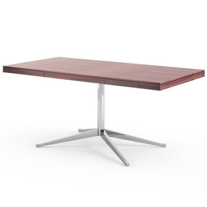 Florence Knoll Model 2485 Executive Desk Desk's Knoll Polished Chrome Rosewood + $3282.00 