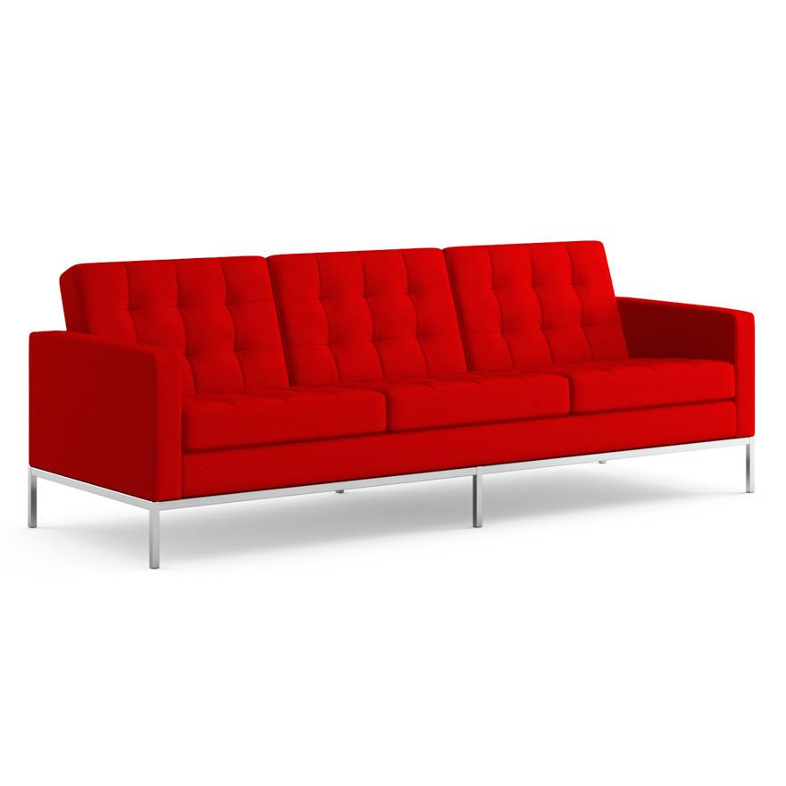 Florence Knoll Sofa Sofa Knoll Cato - Fire Red