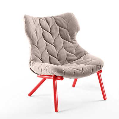 Foliage Lounge Chair lounge chair Kartell red legs trevira - beige (A)