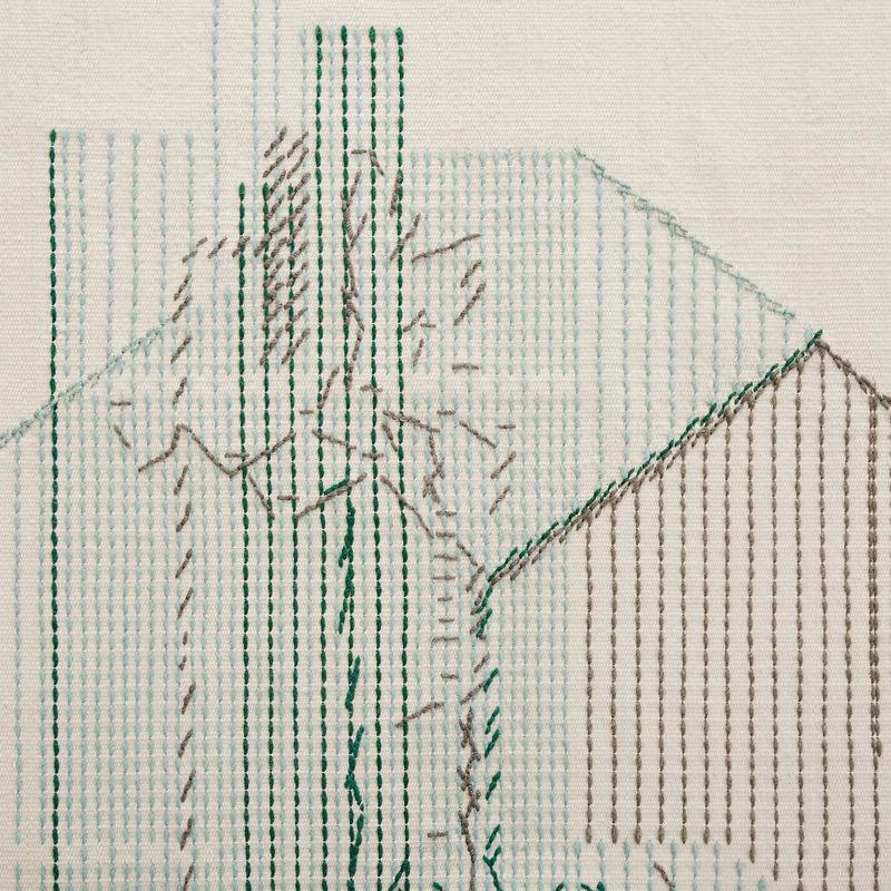 Backstitch Composition Rug Rug Gan