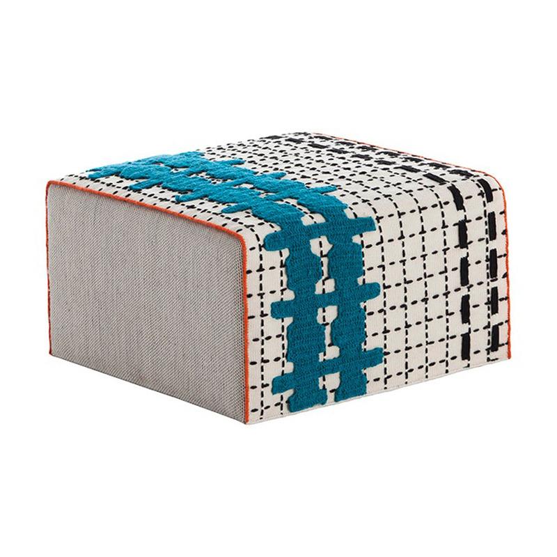 Bandas Small Pouf Pouf Gan E White