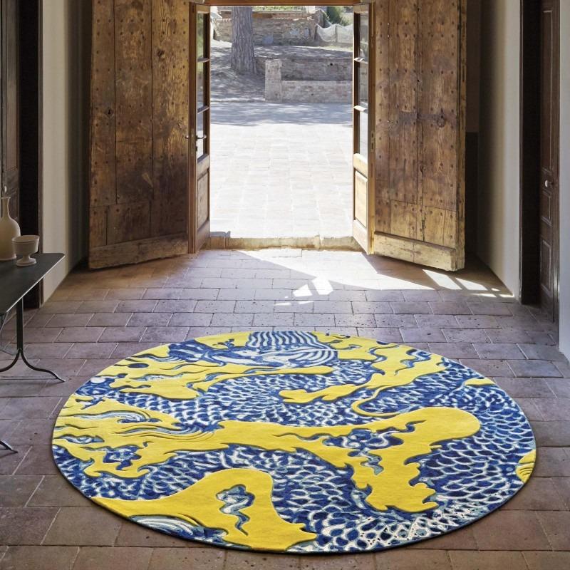 Blue China Rug Rug Gan