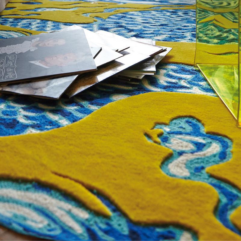 Blue China Rug Rug Gan