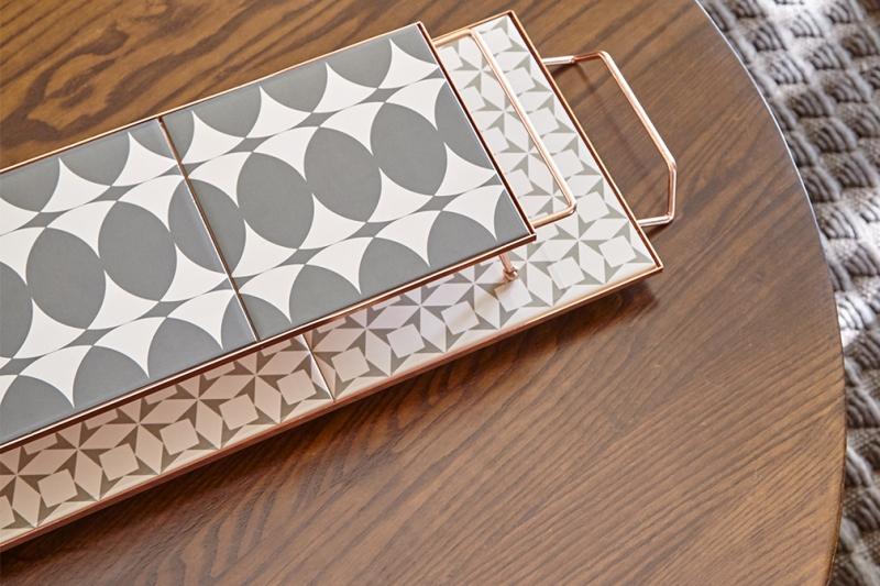 Gan Mix&Match Rectangular Tray 45x15 Grey Tray Gan