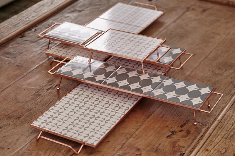 Gan Mix&Match Rectangular Tray 45x15 Grey Tray Gan