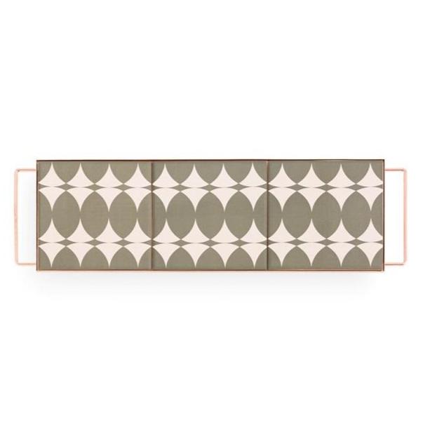 Gan Mix&Match Rectangular Tray 45x15 Grey Tray Gan
