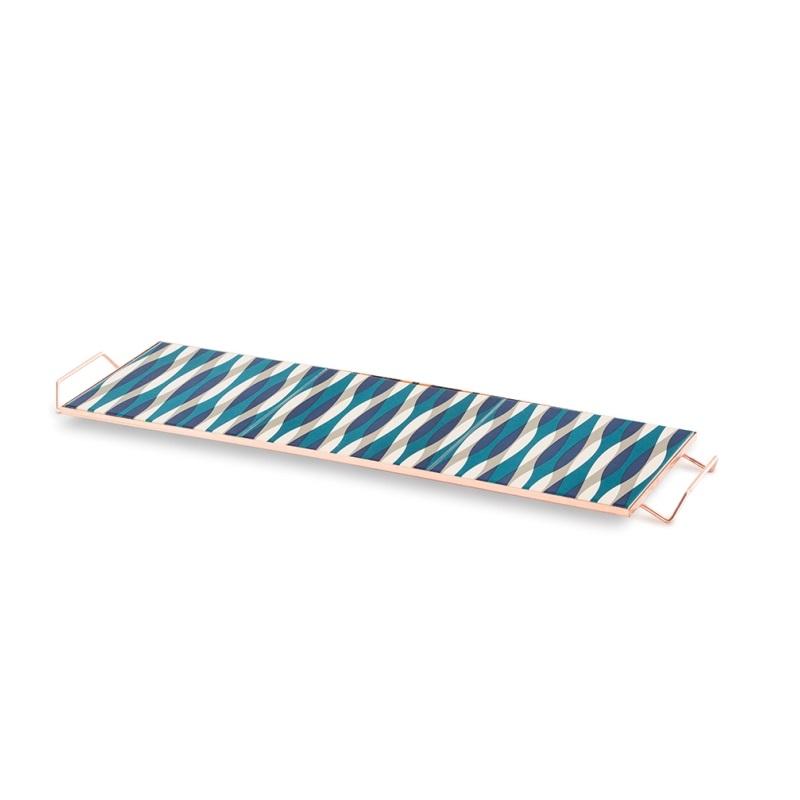 Gan Mix&Match Rectangular Tray 60x20 Blue Tray Gan