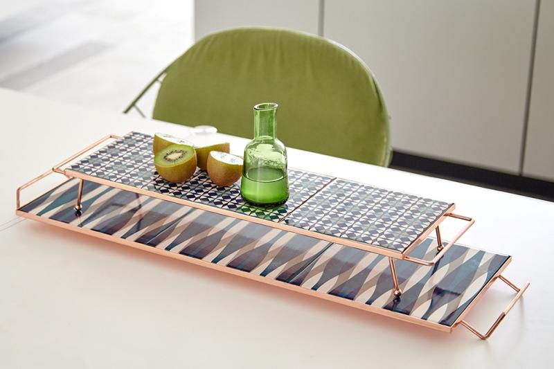 Gan Mix&Match Rectangular Tray 60x20 Blue Tray Gan
