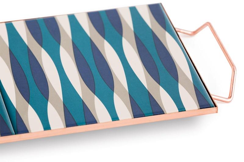 Gan Mix&Match Rectangular Tray 60x20 Blue Tray Gan