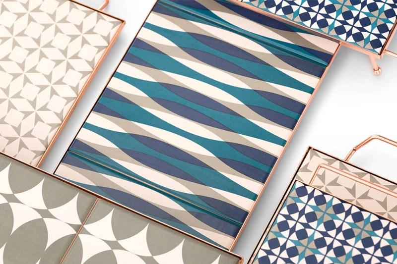 Gan Mix&Match Rectangular Tray 60x20 Blue Tray Gan
