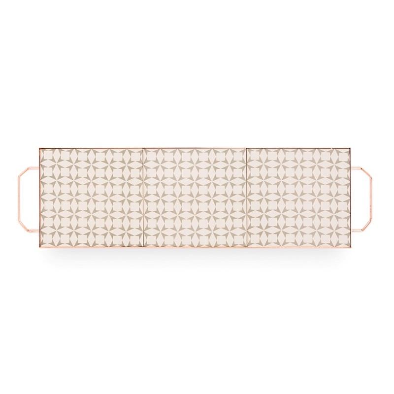 Gan Mix&Match Rectangular Tray 60x20 Grey Tray Gan