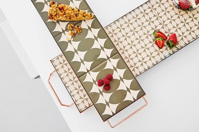 Gan Mix&Match Rectangular Tray 60x20 Grey Tray Gan