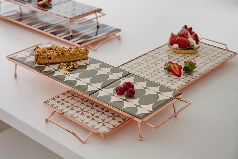 Gan Mix&Match Rectangular Tray 60x20 Grey Tray Gan