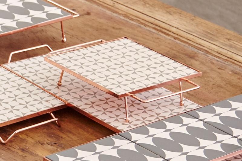 Gan Mix&Match Square Tray 20x20 Grey Tray Gan