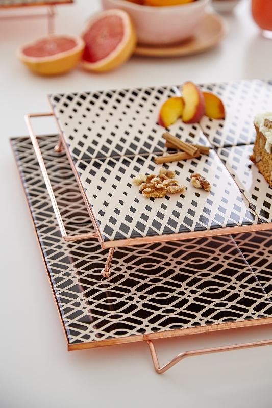 Mix&Match Square Tray 30x30 Black&White Tray Gan