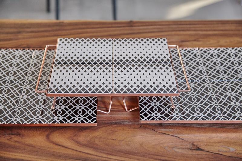 Mix&Match Square Tray 30x30 Black&White Tray Gan
