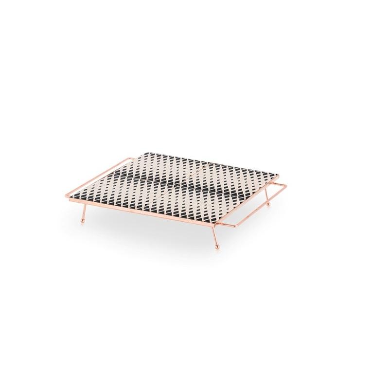 Mix&Match Square Tray 30x30 Black&White Tray Gan