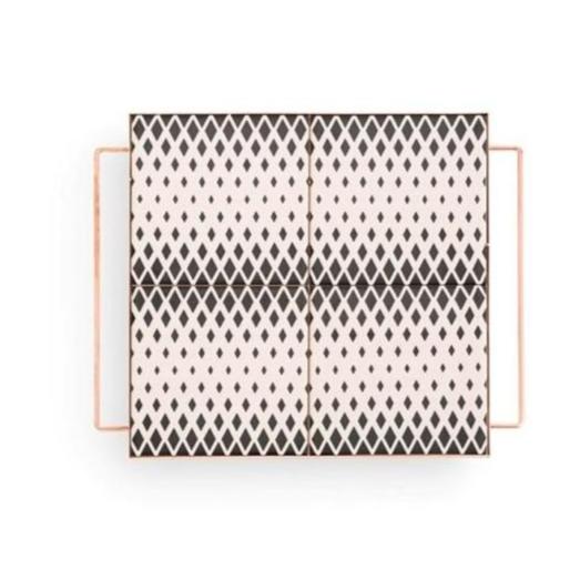 Mix&Match Square Tray 30x30 Black&White Tray Gan