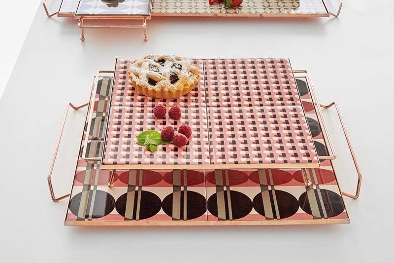 Gan Mix&Match Square Tray 40x40 Pink Tray Gan
