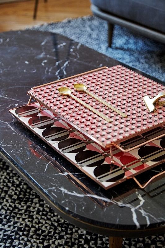 Gan Mix&Match Square Tray 40x40 Pink Tray Gan